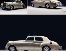 经典1960年劳斯莱斯银云II改装为纯电动汽车：卢纳兹独特设计